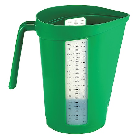 Measuring Cup,2 qt.,Polypropylene,Green