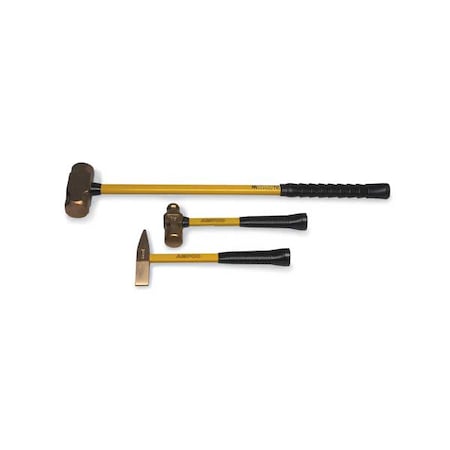 4 oz. Nonsparking Ball Peen Hammer, 9-3/4" Fiberglass Handle