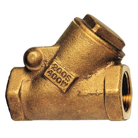 2" FNPT Bronze Swing Y Check Valve