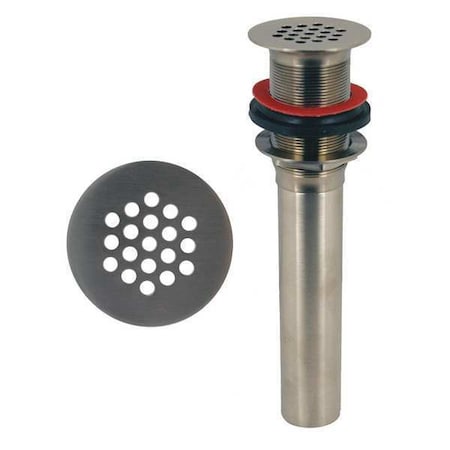 Solid Top Open Grid Plug, 1-1/2" Pipe Dia., Cast Brass