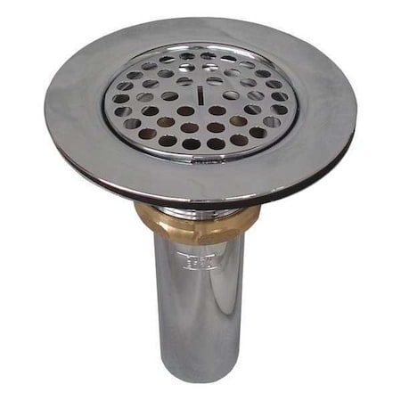 Wide Top Sink Strainer, 1-1/2" Pipe Dia., Brass