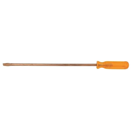 Non-Sparking Slotted Screwdriver 3/8 in Round