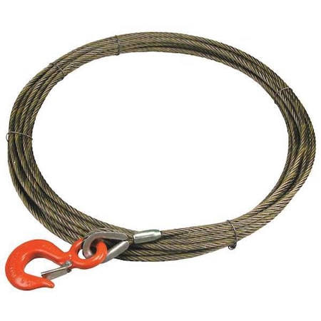 Winch Cable, 3/8 In. x 50 ft., Color: natural