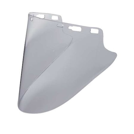 Faceshield Visor, Clear Visor, 10 in Height, Anti-Scratch Lens, clear