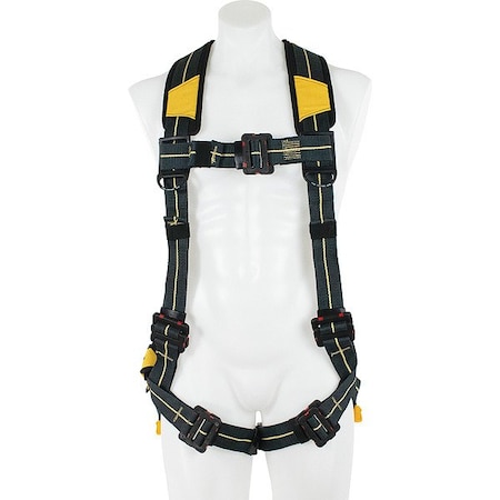 H9140 Harness, XL, 425 lb, Mating Chest/ Mating Leg Straps, Back D-Ring