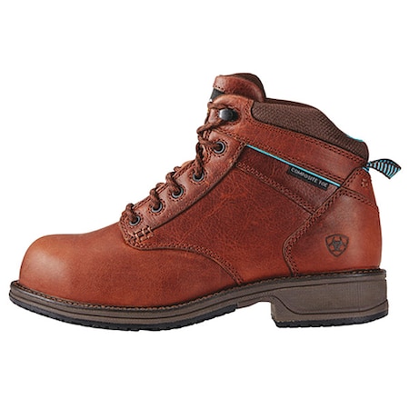 Women's 5 in Composite Toe 6-Inch Work Boot, Nutty Brown, 9, M, 10020097