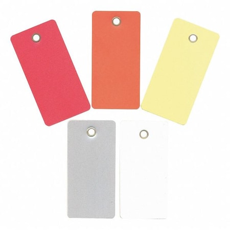 Shipping Tag, Vinyl, 2-3/4" H x 1-3/8" W, Red