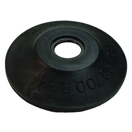 Rubber Backing Pad, 4 in, for Resin Fiber Discs, Fits 4 in Angle Grinders, Quick Install