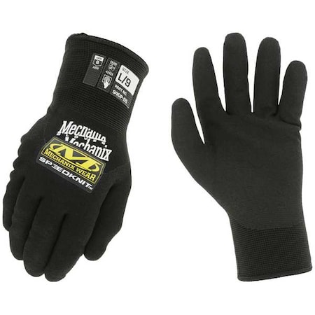 Knit Gloves, Knit Cuff, Black, XL ( 10 )