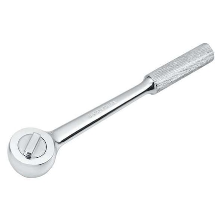 1/2" Drive 48 Geared Teeth Round Head Style Hand Ratchet, 10.3" L, SuperKrome Plating Finish