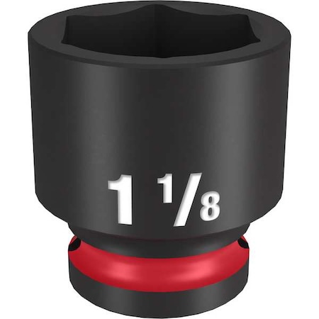 1-1/8 in. SHOCKWAVE Impact Duty 1/2 in. Drive Standard 6 Point Impact Socket