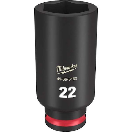 22mm SHOCKWAVE Impact Duty 3/8 in. Drive Deep Well 6 Point Impact Socket