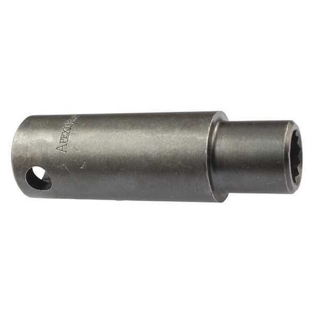 3/8 in Drive Socket Extra Deep Socket, Oiled, Extra Deep,3/8" Dr.,3/4