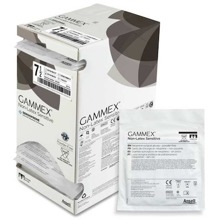 Gammex(R), Disposable Surgical Gloves, Latex, Powder-Free, Lightweight, M ( 8 ), 50 PK, Beige
