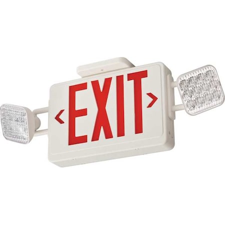 LED Emergency Combo Light, Red or Green Switchable, High Output Battery, Square Lamp Heads