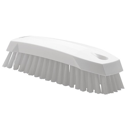 7"L White Scrub Brush
