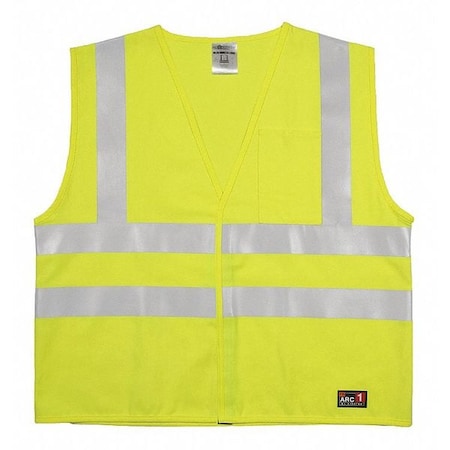 High Visibility Vest,Yellow/Grn,4XL/5XL