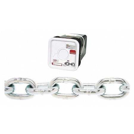 5/16" Grade 30 Proof Coil Chain, Galvanized, 75' per Square Pail