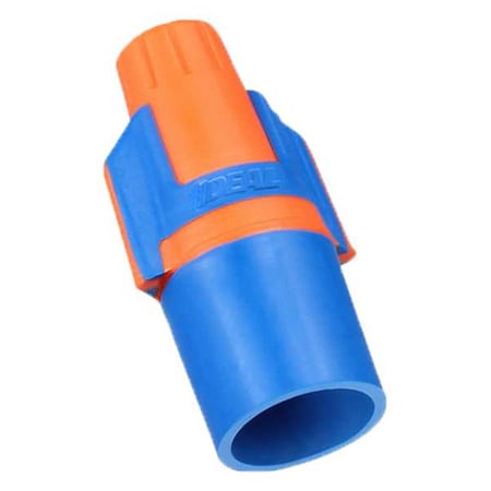 Twist-On Wire Connector, 12 AWG Max, Blue, Orange, Polypropylene with TPE Overmold Insulation