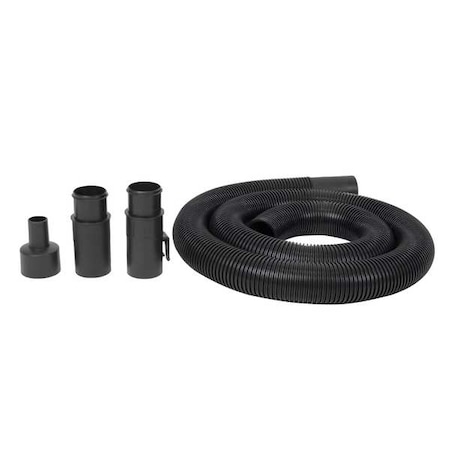 Vacuum Hose,8 ft L,Black,Plastic