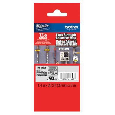 Label/Ribbon Cartridge, Silver, 1-1/2 in W