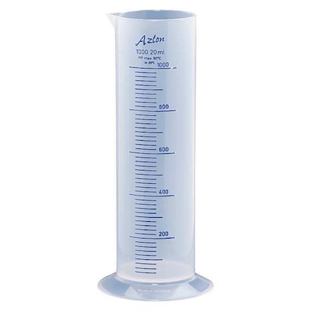 Graduated Cylinder, 1000mL, Polypropylene
