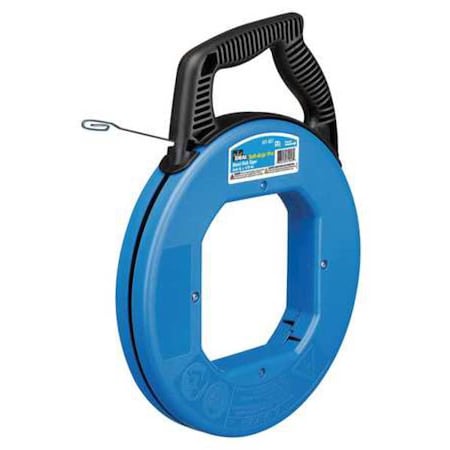 Fish Tape,1/8 In x 120 ft,Blued Steel