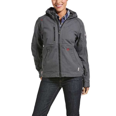 Womens FR Stretch Canvas Jacket, 44 cal/sq cm, M, 9.5 oz Zipper Closure