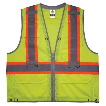Safety Vest,ANSI Class 2,2XL/3XL Size