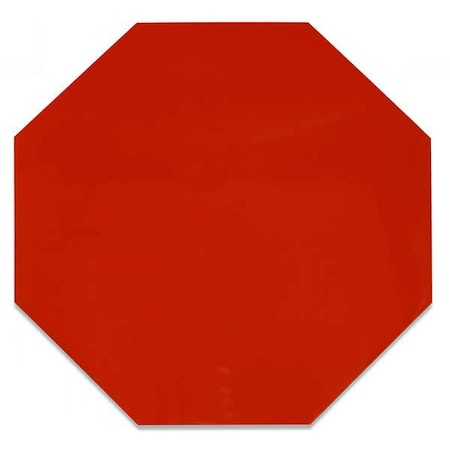 Floor Tape,Red,9.5inx9.5in,Octagon,PK20