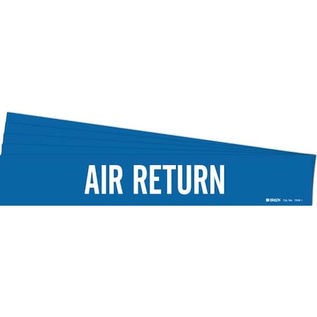 Pipe Marker,White,Air Return,PK5, 7008-1-PK
