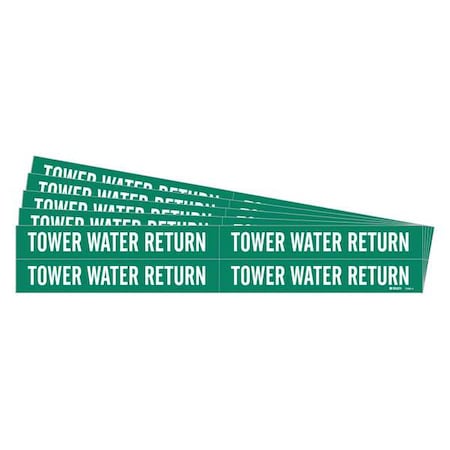 Pipe Marker,Tower Water Return,PK5, 7286-4-PK