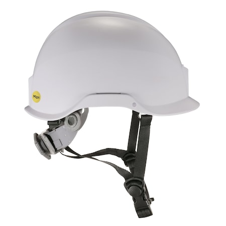 White Class E Safety Helmet with MIPS