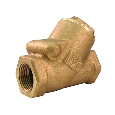 1" FNPT Bronze Swing Y Check Valve