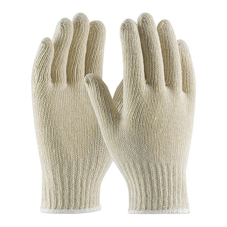Coated Gloves, Not Rated Abrasion Level, Natural, L 12 PK