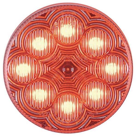 Clearance Light, LED, Red, Round, 2-1/2 Dia