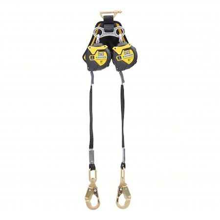 Bantam Self-Retracting Lifeline, Quick-Connect, Steel, 2 Leg(s), 400 lb Weight Capacity