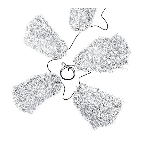 Pom Poms, White, Polypropylene, 18" L, 18" W
