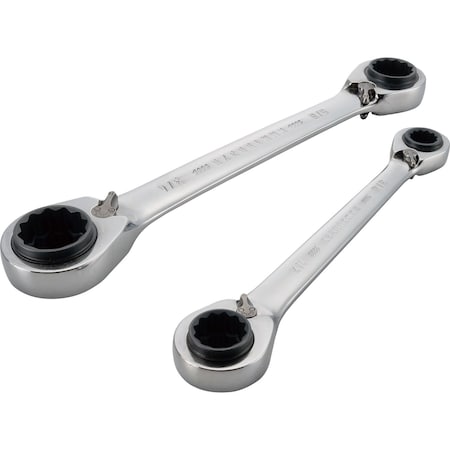 Wrenches, 2-pc SAE Ratcheting Box Wrench