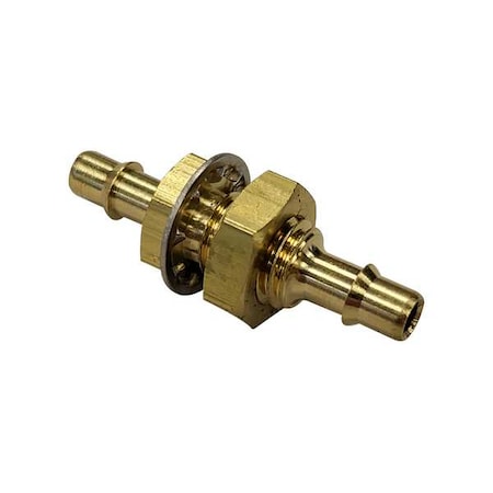 Brass, Barbed 1/4 in, Barbed 1/4 in