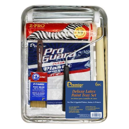 Paint Roller Kit,10"L,Blk,Plastic