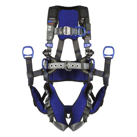 ExoFit(TM) X300 Fall Protection Harness, L, 420 lb, Quick-Connect Chest/ Quick-Connect Leg Straps