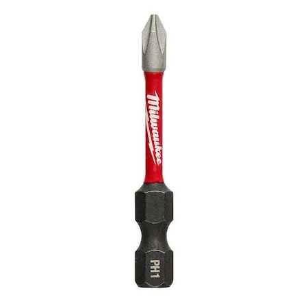 SHOCKWAVE 2 in Phillips No. 1 Impact Duty Power Bit, 1-Piece
