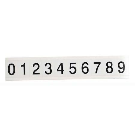 NumberLabelSet,1-1/2inH,1-1/4inW,PK25