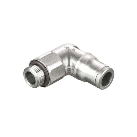 Elbow, SS, BSPP 1/8 mm, Push-Fit 6 mm