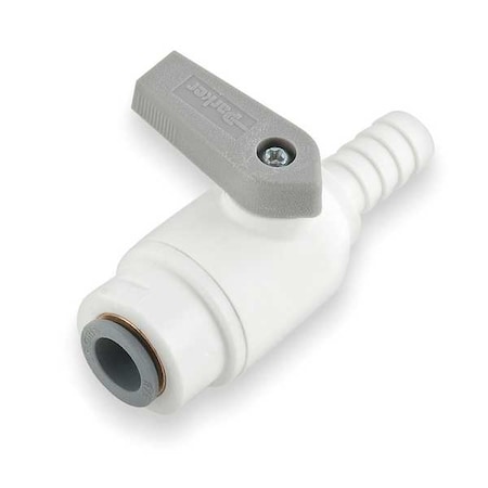 Manual 2-Way Ball Valve,Push,Polypro