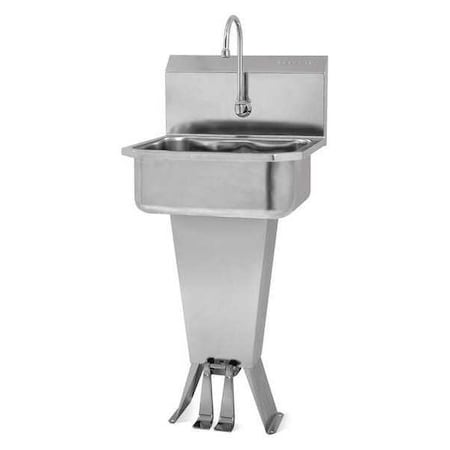 Hand Sink,46 in. H,Double Foot Pedal