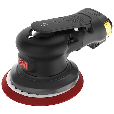 Air Orbital Sander, 5 in Disc Dia, Palm