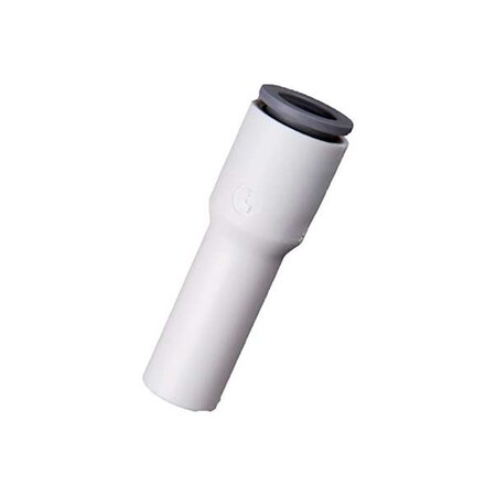 Metric Plastic Push-to-Connect Fitting, Polymer, White