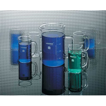 Beaker, Borosilicate Glass, 2 L / 67.63 fl oz Capacity, A Type I